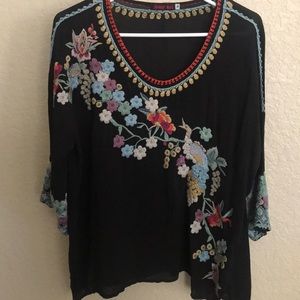 Johnny Was embroidered tunic